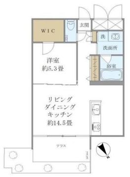 フォーリア西麻布CASA 101 間取り図