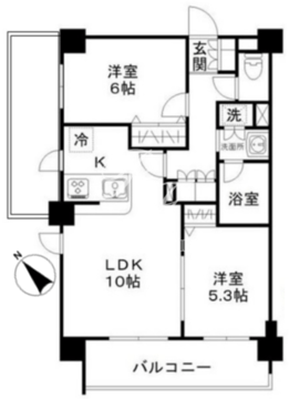 Nステージ赤羽志茂 406 間取り図