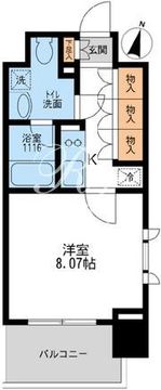 アーデン清澄白河 1304 間取り図