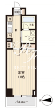 プラティーク清澄白河 213 間取り図