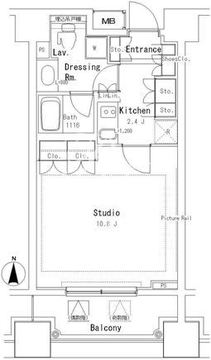 パークアクシス学芸大学レジデンス 712 間取り図