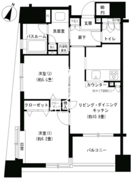 パークキューブ市ヶ谷 901 間取り図