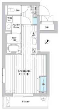 MDM柿の木坂 402 間取り図