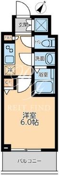 プライマル品川大森海岸 308 間取り図