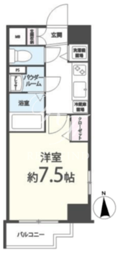 メゾンドソレイユ・シノハラ 801 間取り図