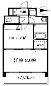 サンセジュール 406 間取り図