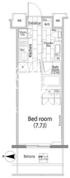 パークハビオ平河町 706 間取り図
