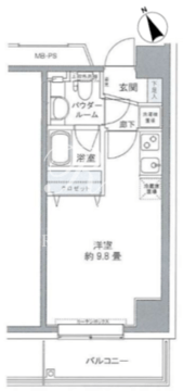 プライムアーバン豊洲 515 間取り図