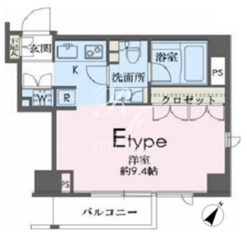 ドゥーエ南麻布 605 間取り図