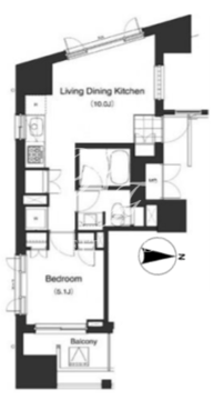 プライムアーバン本駒込 903 間取り図