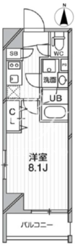 プライマルタワー錦糸町 301 間取り図