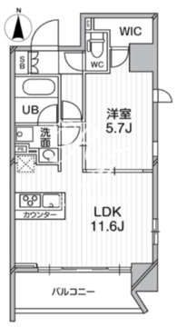 プライマルタワー錦糸町 603 間取り図
