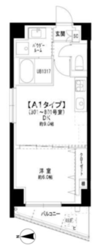 メゾン鳥越 301 間取り図