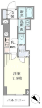 プランドール水天宮 1402 間取り図