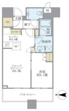 ブリリアタワーズ目黒 S-2603 間取り図