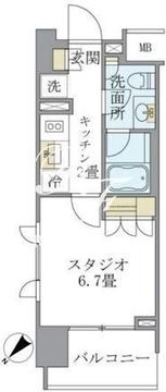 ラサンテ千駄木 504 間取り図