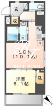 フェリーチェプランドール 1101 間取り図
