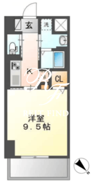 フェリーチェプランドール 702 間取り図