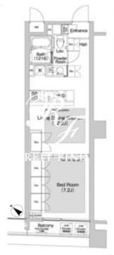 BPRレジデンス渋谷 1007 間取り図