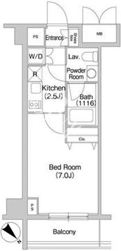コンフォリア豊洲 323 間取り図