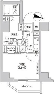 グランドルチェ門前仲町 901 間取り図