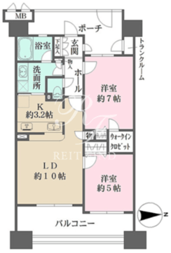 プレイス白金ブライトレジデンス 511 間取り図