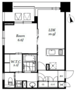レジディア日本橋馬喰町3 304 間取り図