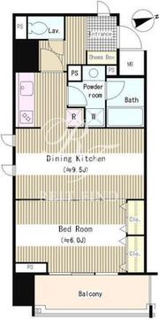 レムリア浅草 1101 間取り図