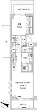 フレアージュ白金台 210 間取り図