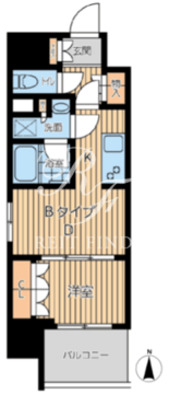 プライマル西蒲田 306 間取り図