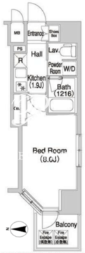 コンフォリア浅草橋DEUX 503 間取り図
