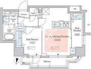 アーバネックス西新宿2 801 間取り図