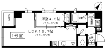 シトラス東日本橋 501 間取り図