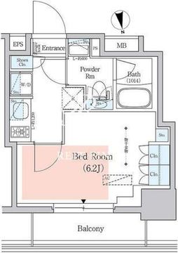 プライムアーバン品川中延 602 間取り図