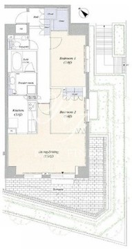 デュオフラッツ赤坂 103 間取り図