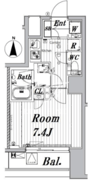 メイクスデザイン両国 S-604 間取り図