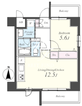 ドムス両国 403 間取り図