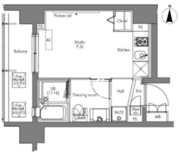 プラウドフラット隅田リバーサイド 214 間取り図