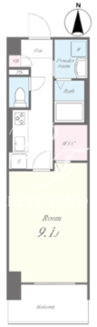 ライツ福助 604 間取り図