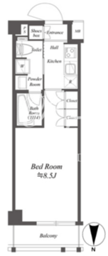 アークマーク蒲田アジールコート 102 間取り図