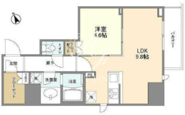 シェフルール新御徒町2 203 間取り図