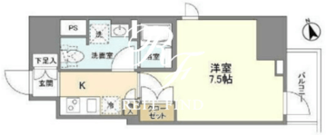 シェフルール新御徒町2 502 間取り図
