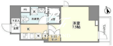 シェフルール新御徒町2 1102 間取り図