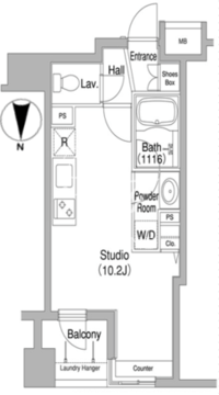 コンフォリア銀座イースト 806 間取り図