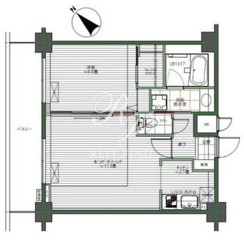 レジディア新川 704 間取り図
