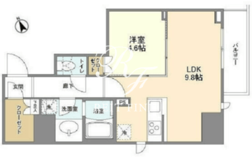 シェフルール新御徒町2 303 間取り図