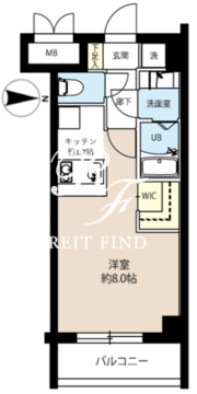 レオーネ王子飛鳥山 304 間取り図
