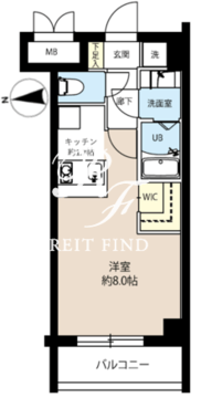 レオーネ王子飛鳥山 406 間取り図