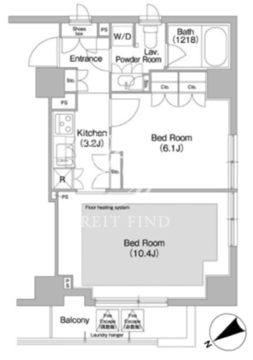 コンフォリア日本橋人形町イースト 501 間取り図