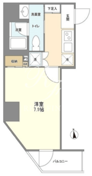 シェフルール新御徒町1 202 間取り図